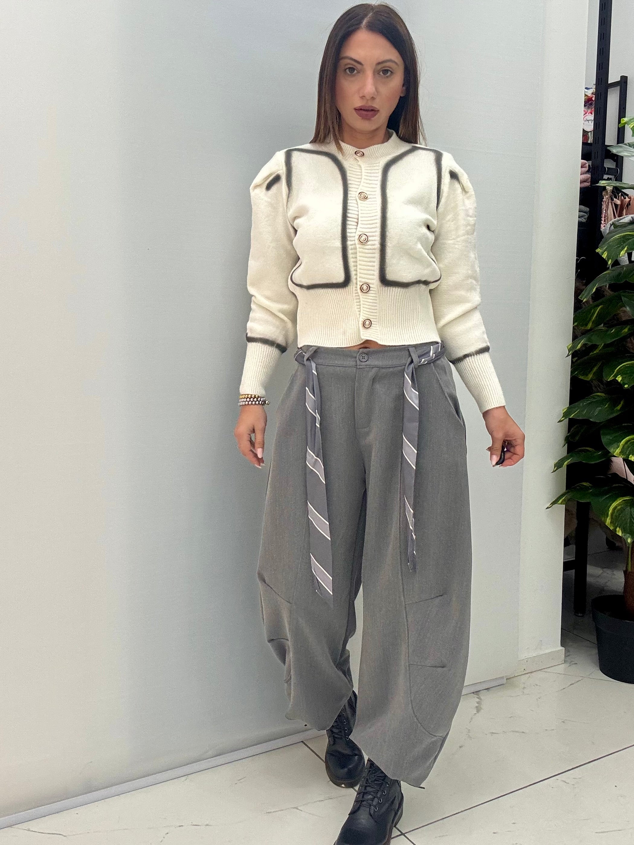 Pantalone Ballon Chic Grigio